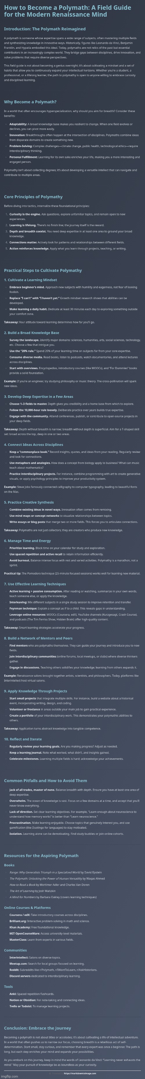 How To Become A Polymath :> | image tagged in simothefinlandized,polymath,self-improvement,infographics,tutorial | made w/ Imgflip meme maker