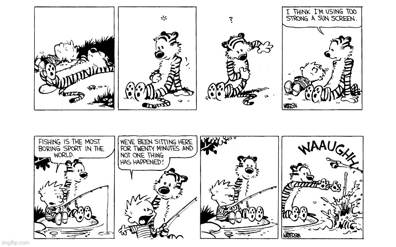 image tagged in calvin and hobbes,comics | made w/ Imgflip meme maker