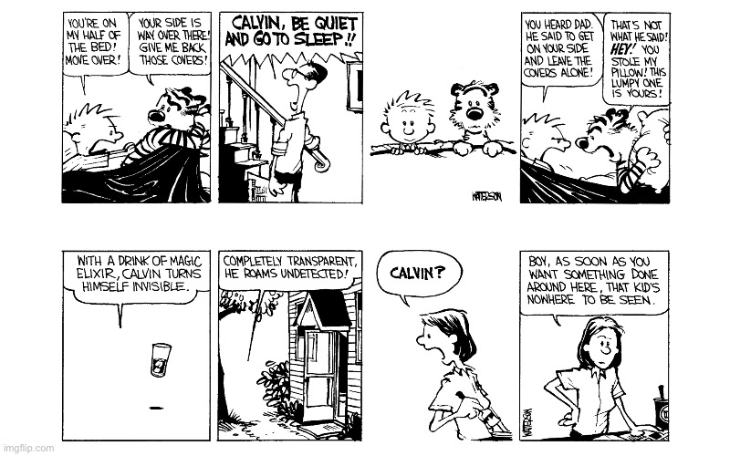 image tagged in calvin and hobbes,comics | made w/ Imgflip meme maker