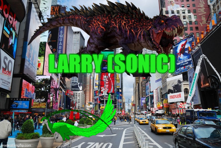 Larry (sonic) | LARRY (SONIC) | image tagged in book a tour of new york city nyc,deviantart | made w/ Imgflip meme maker