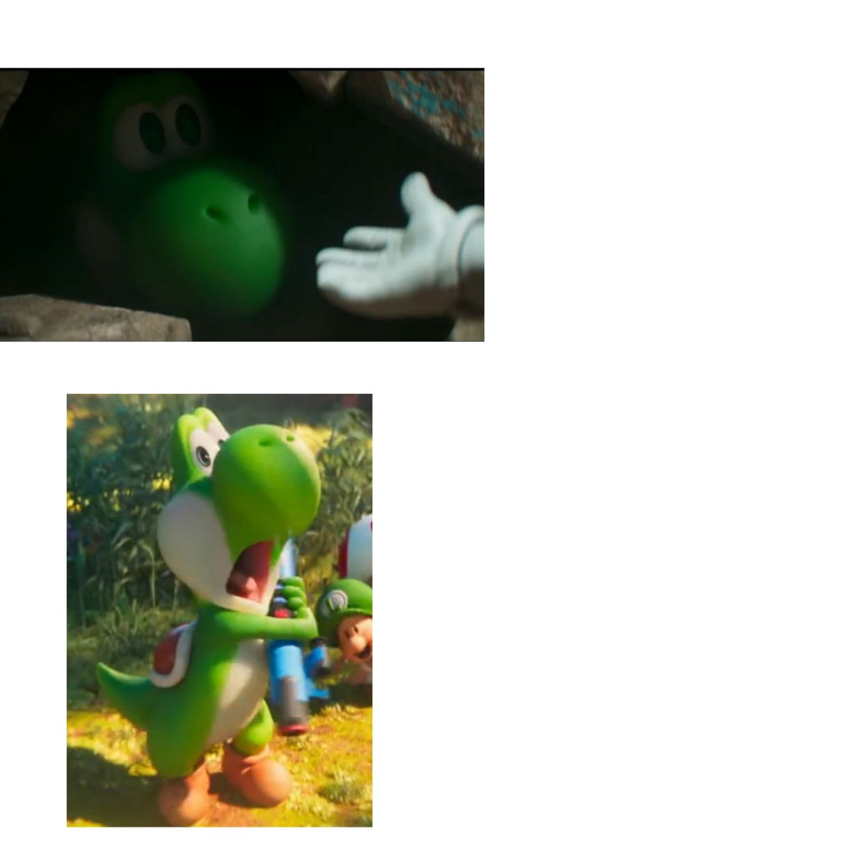 Scared Yoshi Blank Meme Template