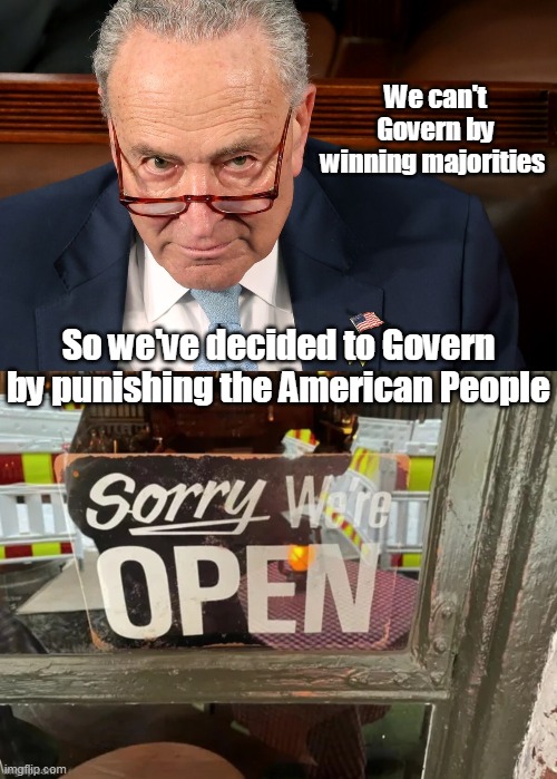 We can't Govern by winning majorities; So we've decided to Govern by punishing the American People | made w/ Imgflip meme maker