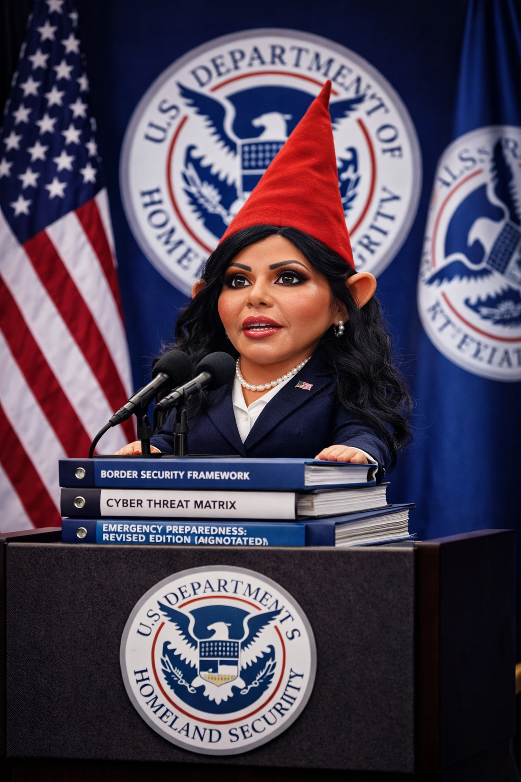 Secretary Gnome Blank Meme Template