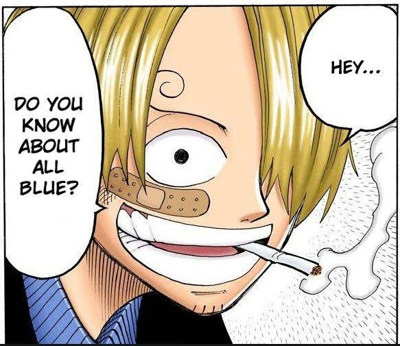 Sanji All Blue Blank Meme Template