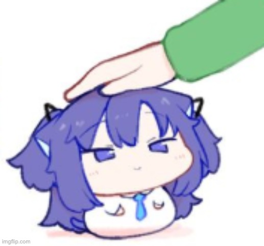Yuuka getting headpats | image tagged in yuuka getting headpats | made w/ Imgflip meme maker