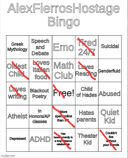 no bingo 3: | image tagged in alexfierroshostagebingo | made w/ Imgflip meme maker