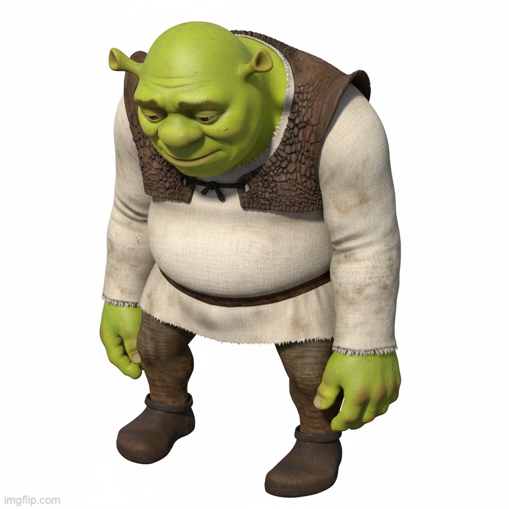 shrek sad remaster Blank Meme Template