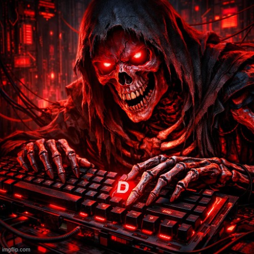 really epic red skeleton and keyboard with highlighted D key | image tagged in really epic red skeleton and keyboard with highlighted d key | made w/ Imgflip meme maker