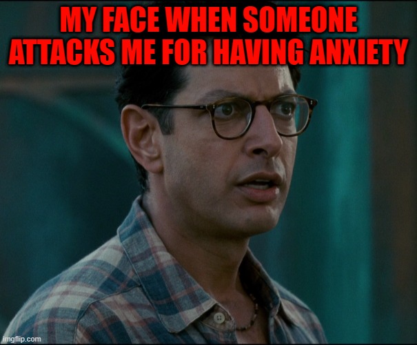 david levinson | MY FACE WHEN SOMEONE ATTACKS ME FOR HAVING ANXIETY | image tagged in david levinson | made w/ Imgflip meme maker