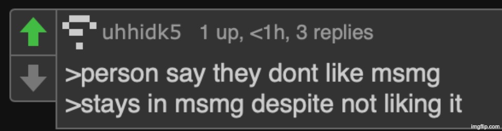 MSMG haters | image tagged in msmg haters | made w/ Imgflip meme maker