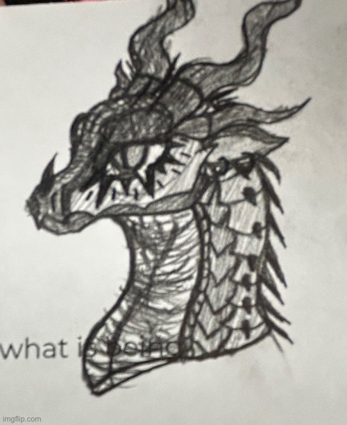 Doodle I did on my English work | made w/ Imgflip meme maker