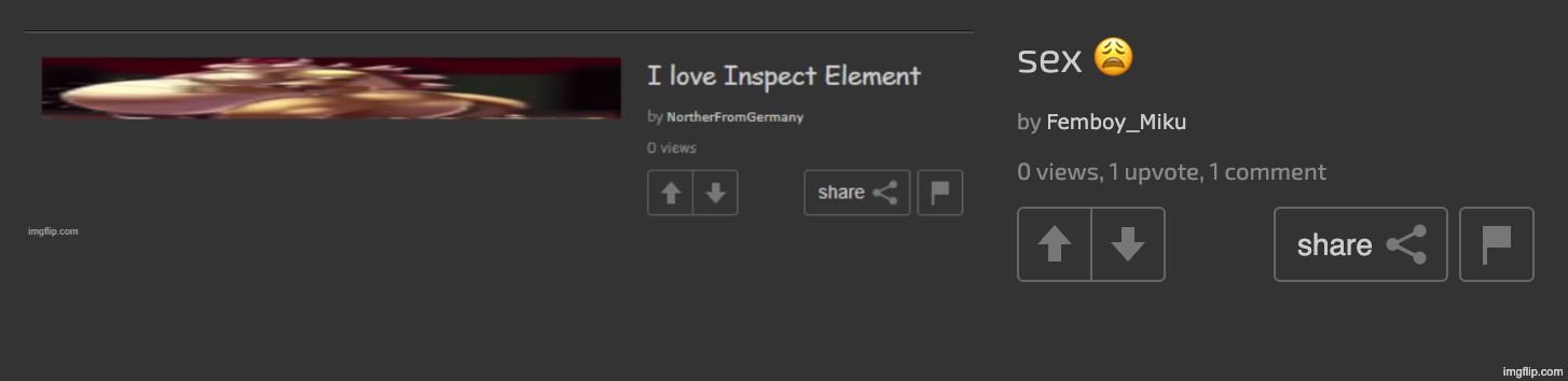 As I said, I love Inspect Element | made w/ Imgflip meme maker