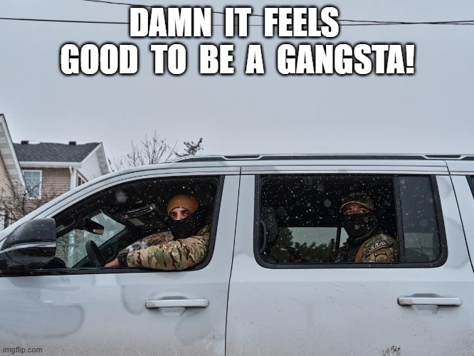 Straight Outta DeeCee | DAMN  IT  FEELS  GOOD  TO  BE  A  GANGSTA! | image tagged in gangsta rap made me do it | made w/ Imgflip meme maker
