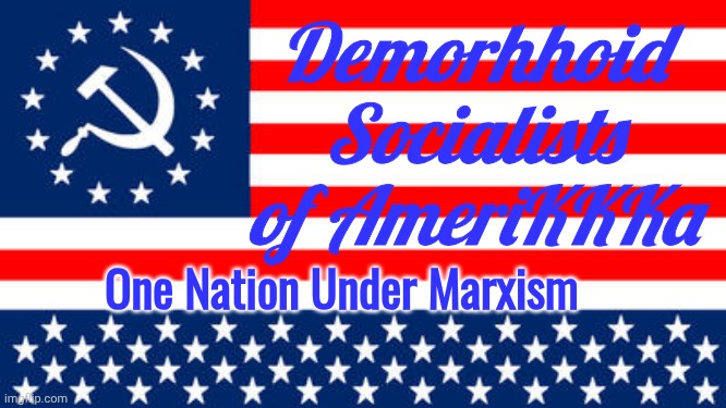 Demorhhoid Socialists Flag Blank Meme Template
