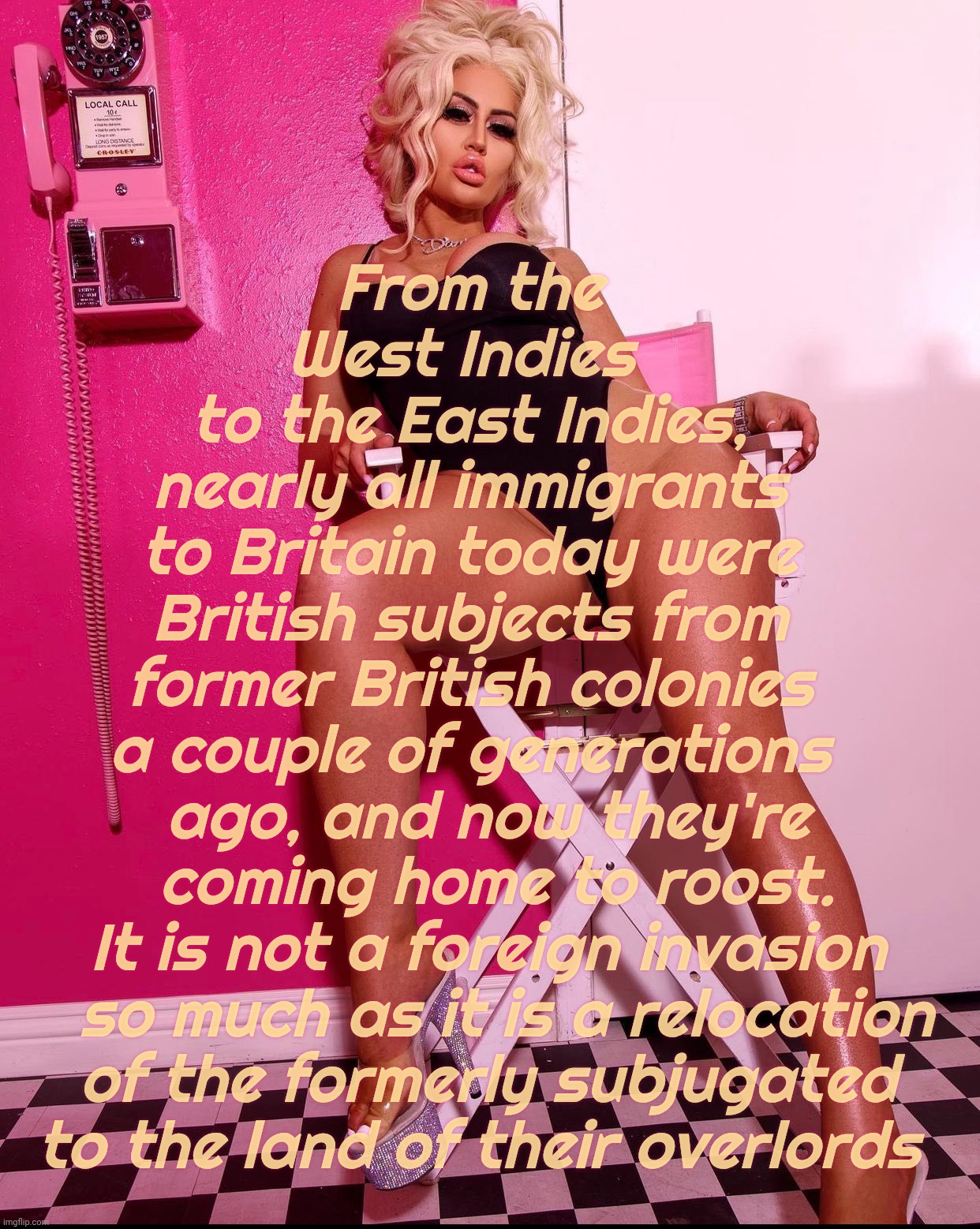 Danii Banks | From the
West Indies 
to the East Indies,
nearly all immigrants
to Britain today were
British subjects from
former British colonies
a couple | image tagged in danii banks | made w/ Imgflip meme maker