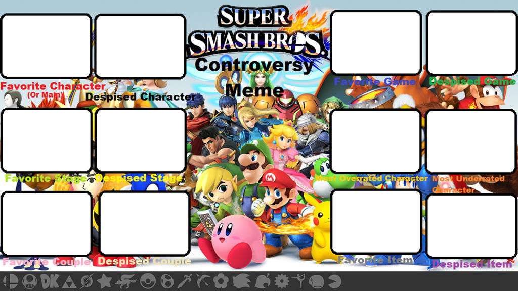 Smash bros controversy Blank Meme Template