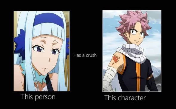 what if blank has a crush on natsu ? Blank Meme Template