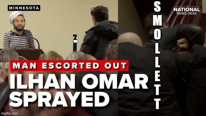 Ilhan Omar Smollett | S
M
O
L
L
E
T
T | image tagged in ilhan omar,jussie smollett,falseflag | made w/ Imgflip meme maker