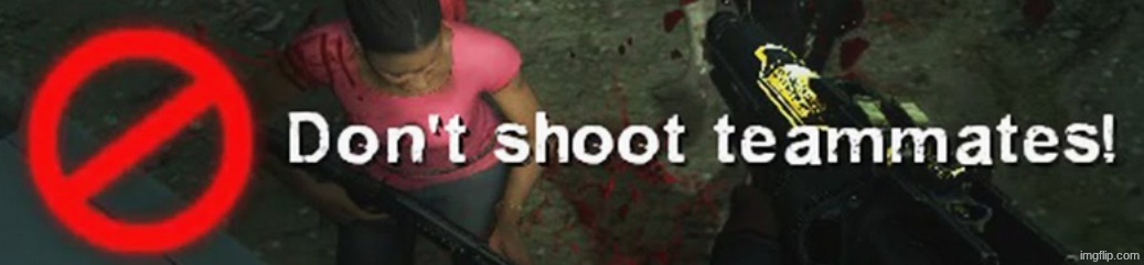 dont shoot teammates! | image tagged in dont shoot teammates | made w/ Imgflip meme maker