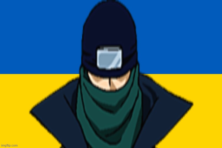 ninja anime | image tagged in ukraine flag,anime,ninja,fairy tail | made w/ Imgflip meme maker