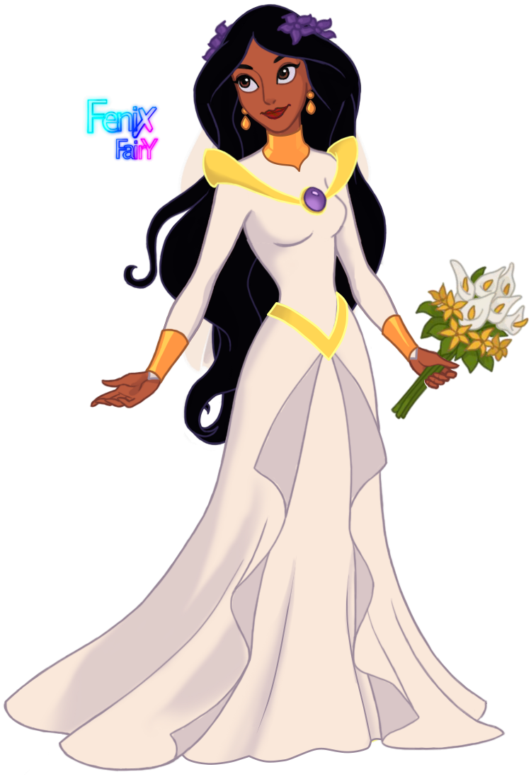 Wedding Princess Jasmine (Bride) Blank Meme Template