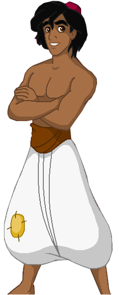 Shirtless Aladdin Blank Meme Template