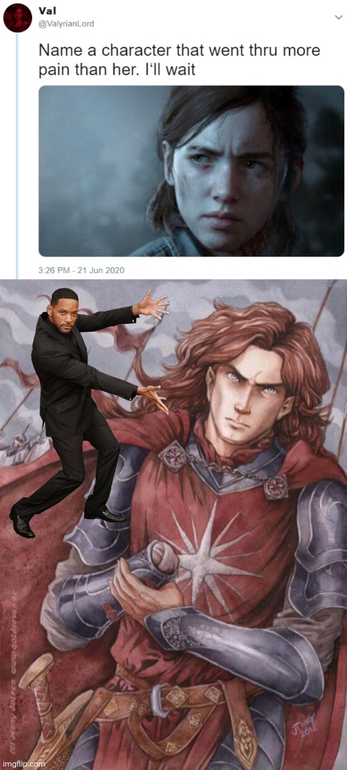 Maedhros | image tagged in name one character who went through more pain than her,silmarillion,maedhros,tolkien,memes,elf | made w/ Imgflip meme maker