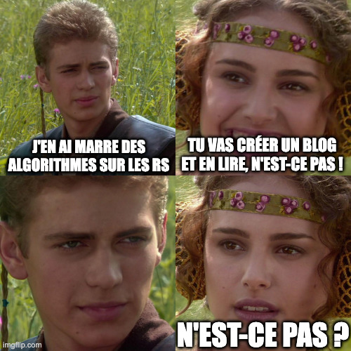 Ne soyez pas Anakin, svp.