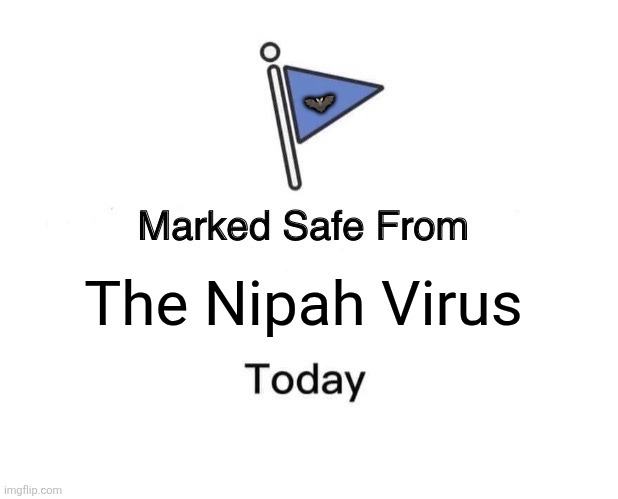 Marked Safe From Meme | 🦇; The Nipah Virus | image tagged in memes,plague,virus | made w/ Imgflip meme maker