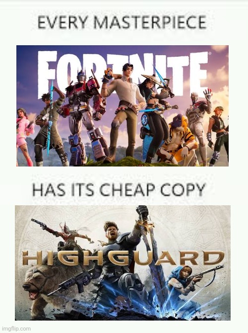 Every Masterpiece has its cheap copy | image tagged in memes,game,trash | made w/ Imgflip meme maker