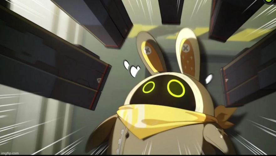 Security point guns on Bangboo | image tagged in security point guns on bangboo | made w/ Imgflip meme maker