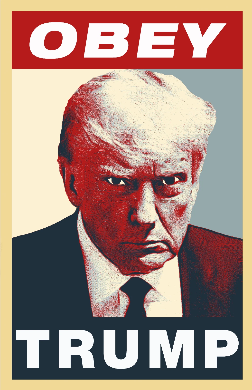 Obey Trump Blank Meme Template