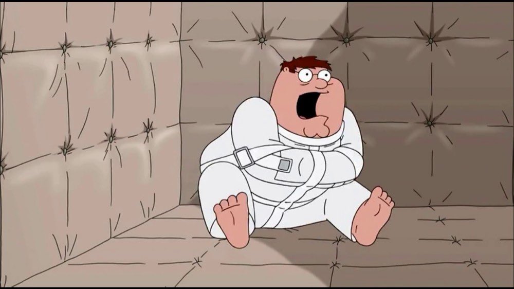 Peter straight jacket Blank Meme Template