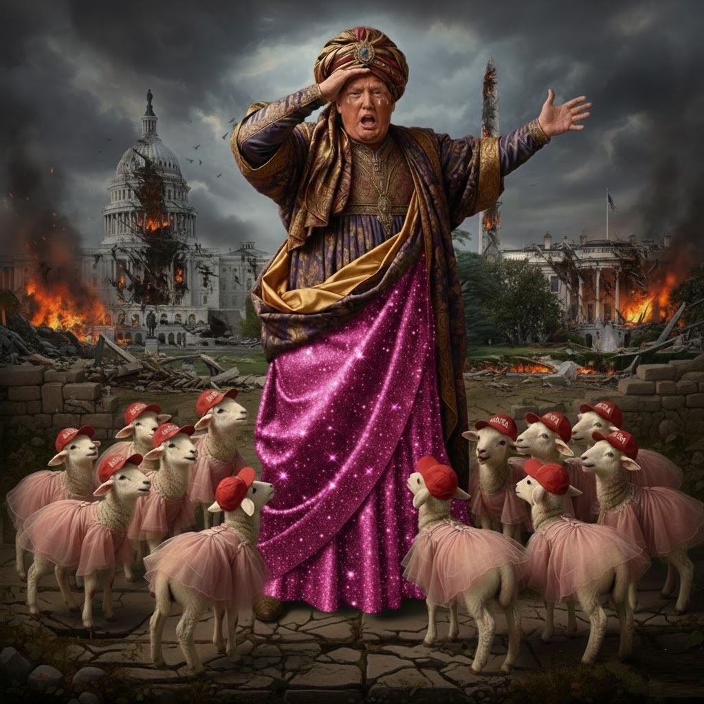 DRAMA QUEEN TRUMP Blank Meme Template