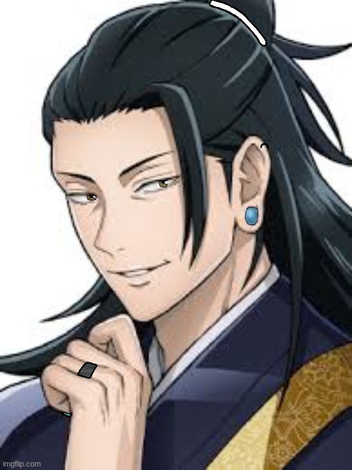 Geto redesign! How many Gojo references can you spot? | image tagged in jjk,anime,geto,satosugu | made w/ Imgflip meme maker