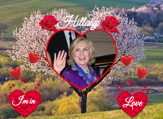 Hillary Clinton I'm in Love Blank Meme Template