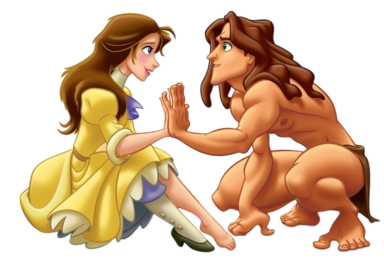PNG Tarzan y Jane Porter - Disney Blank Meme Template