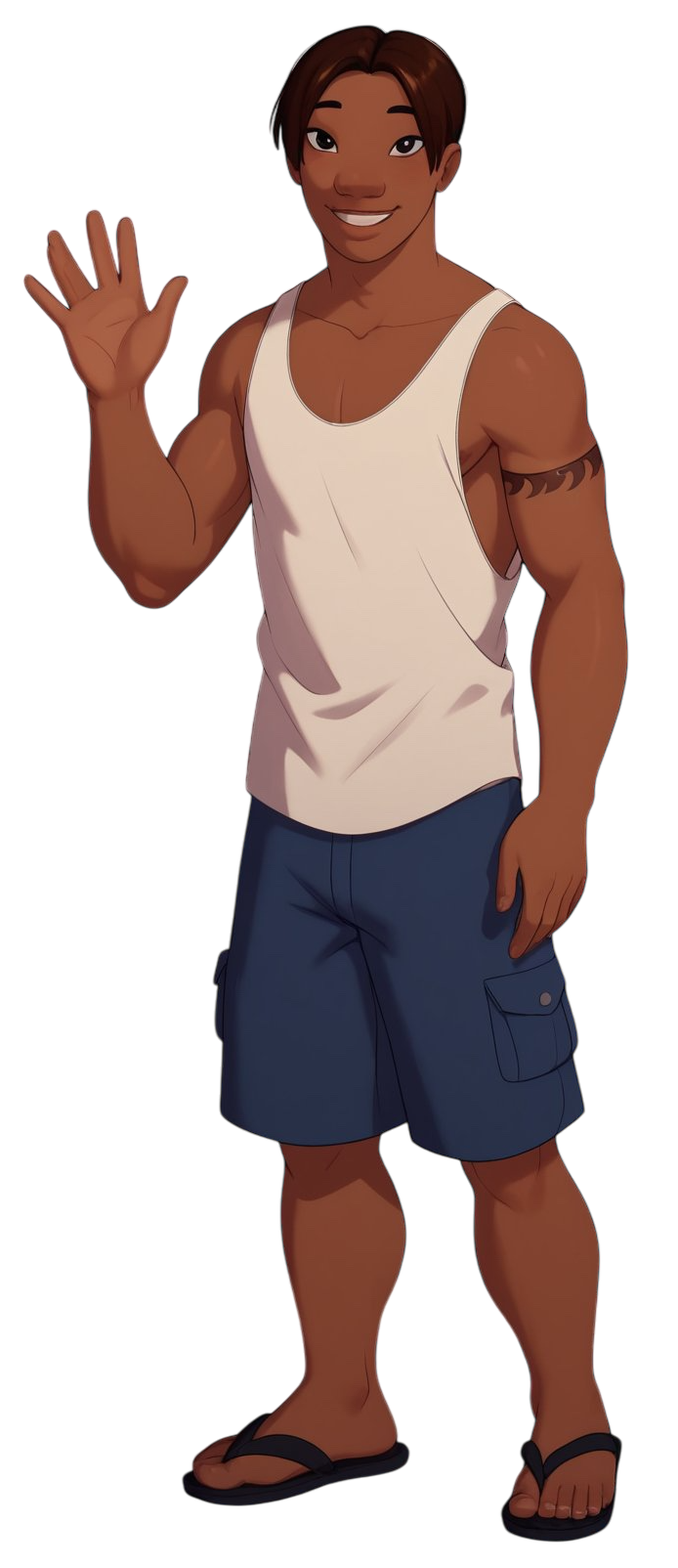 PNG David Kawena - Lilo y Stitch Disney Blank Meme Template