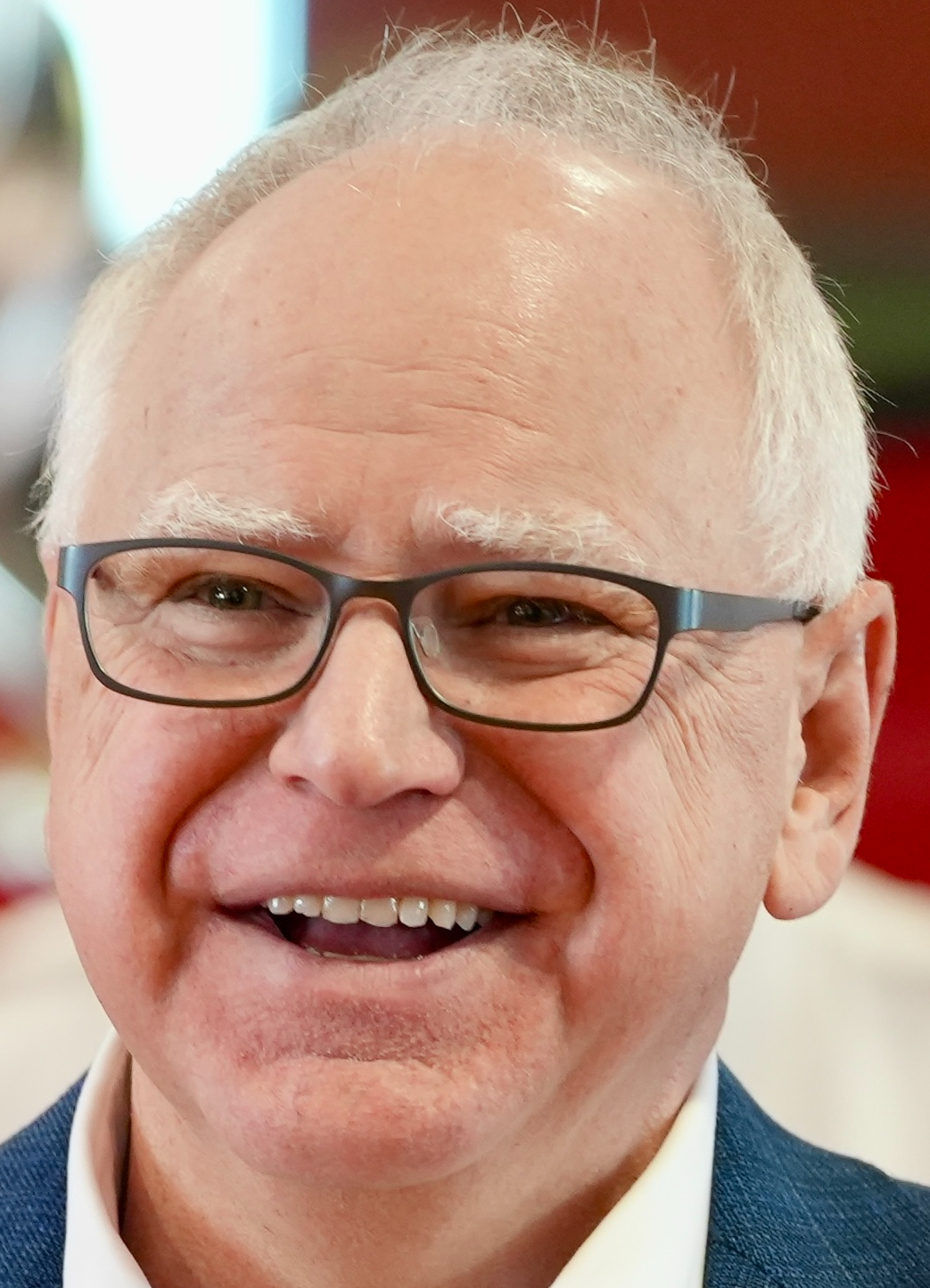 Tim Walz Smiling Blank Meme Template