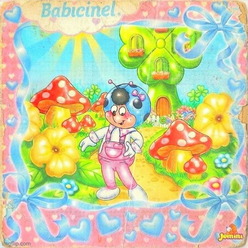 Babicinel (Babimiel) from Cococinel TV series 1992 | image tagged in cococinel,babicinel,80s kawaii | made w/ Imgflip meme maker