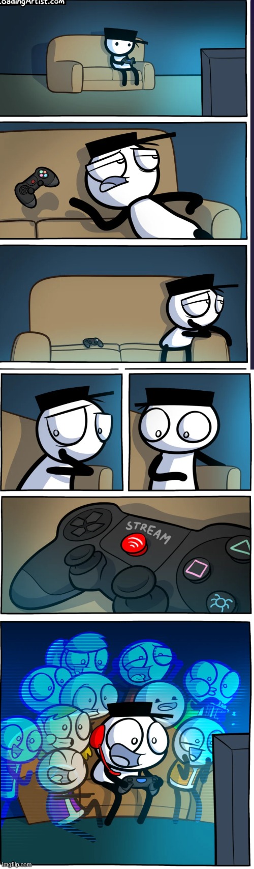 image tagged in comics,loadingartist,video games,bored,streaming,fun | made w/ Imgflip meme maker