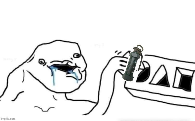 that one lady at the riot | image tagged in why cant you just be normal,grenade,equals,big boom,it will damage your brain if you had one | made w/ Imgflip meme maker