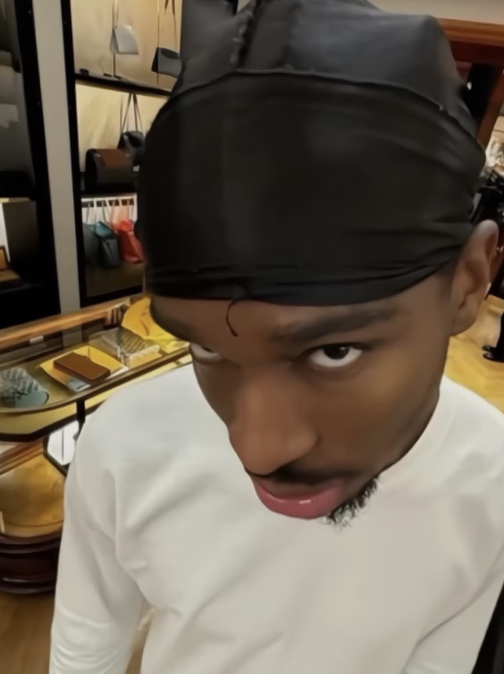 Lookin at someone crazy Blank Meme Template