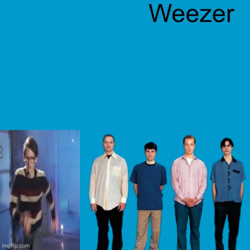 Blank Weezer blue album edit | Weezer | image tagged in blank weezer blue album edit,weezer | made w/ Imgflip meme maker