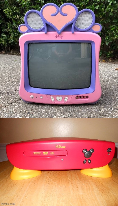 Disney CRTV TV and DVD Player Blank Meme Template