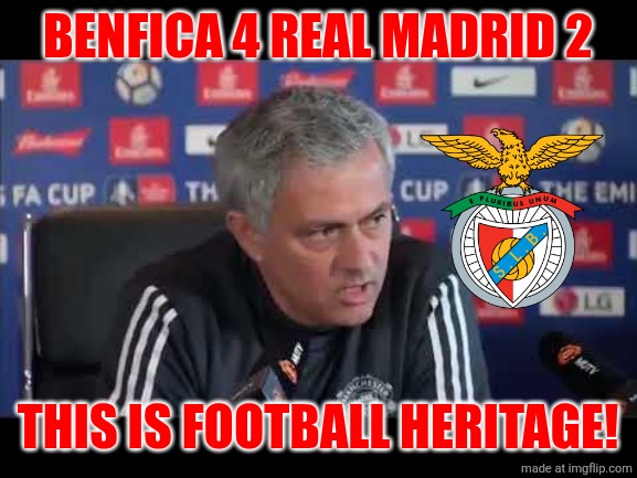 HOLY FUCKING SHIT!!!!!!!!!!!!!!!!! WTF IS HAPPENING!?!?!?!?!?!?!?!? BENFICA HAS BEEN SAVED BY UKRAINE'S TRUBIN!!!!!!!! INSANE!!! | BENFICA 4 REAL MADRID 2; THIS IS FOOTBALL HERITAGE! | image tagged in football heritage,benfica,real madrid,champions league,omg,sports | made w/ Imgflip meme maker