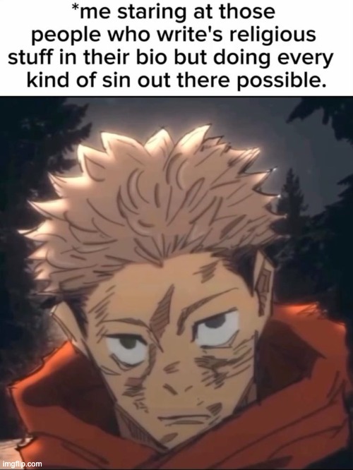 image tagged in memes,funny,jjk,yuji,bio | made w/ Imgflip meme maker