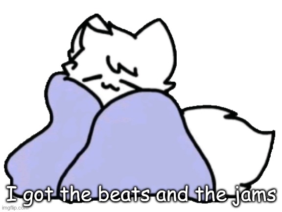 bk blanket | I got the beats and the jams | image tagged in bk blanket | made w/ Imgflip meme maker