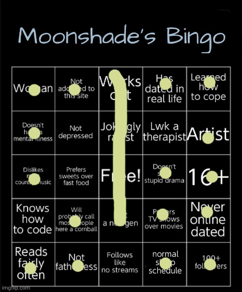 Ez bingo | image tagged in moonshade's bingo 2025 | made w/ Imgflip meme maker