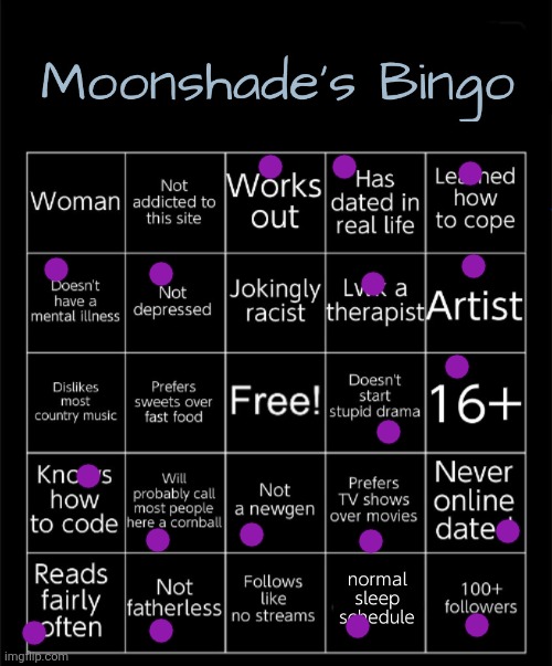 Moonshade's Bingo 2025 | image tagged in moonshade's bingo 2025 | made w/ Imgflip meme maker